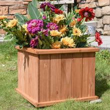 Load image into Gallery viewer, 15-inch Latte Wooden Planter
